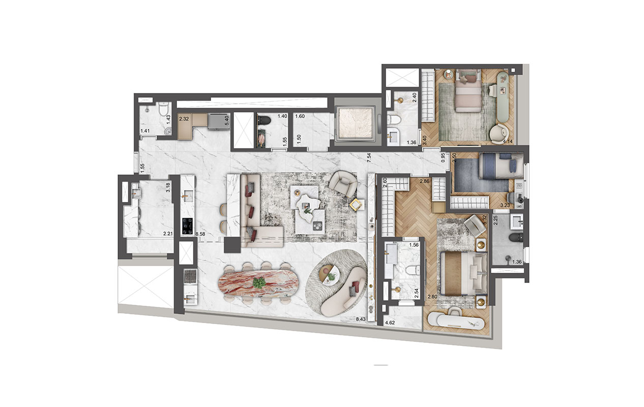 Imagem Apartamento com 3 Quartos à Venda, 162 m² em Jardim das Acácias - São Paulo Imagem Apartamento com 3 Quartos à Venda, 162 m² em Jardim das Acácias - São Paulo