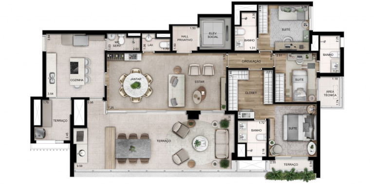 Apartamento com 4 Quartos à Venda, 156 m² em Perdizes - São Paulo