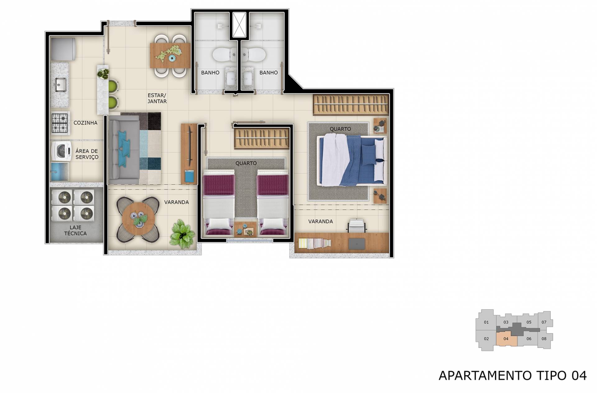 Imagem Apartamento com 2 Quartos à Venda, 59 m² em Praia de Itaparica - Vila Velha Imagem Apartamento com 2 Quartos à Venda, 59 m² em Praia de Itaparica - Vila Velha