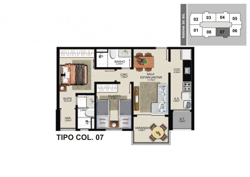 Imagem Apartamento com 2 Quartos à Venda, 90 m² em Praia de Itaparica - Vila Velha Imagem Apartamento com 2 Quartos à Venda, 90 m² em Praia de Itaparica - Vila Velha