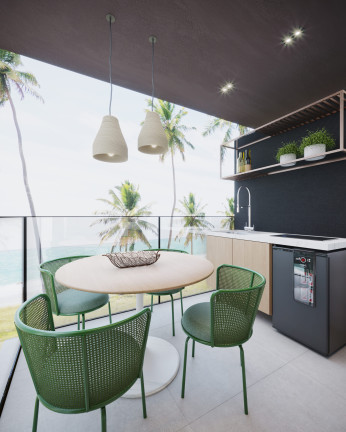 Imagem Apartamento com 1 Quarto à Venda, 30 m² em Praia Muro Alto - Ipojuca