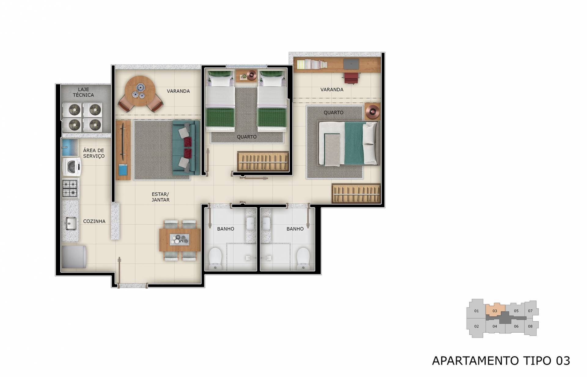 Imagem Apartamento com 2 Quartos à Venda, 59 m² em Praia de Itaparica - Vila Velha Imagem Apartamento com 2 Quartos à Venda, 59 m² em Praia de Itaparica - Vila Velha