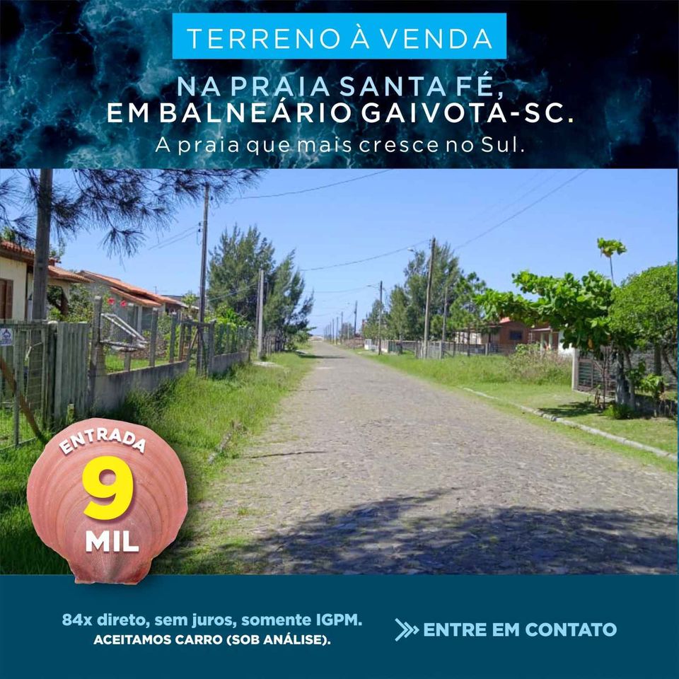 Imagem Terreno à Venda, 300 m²em Praia Gaivotas - Sombrio Imagem Terreno à Venda, 300 m²em Praia Gaivotas - Sombrio