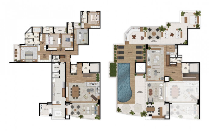 Imagem Apartamento com 4 Quartos à Venda, 336 m² em Green Valley Alphaville - Barueri