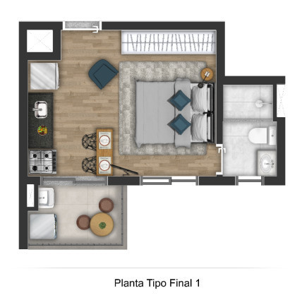 Imagem Studio com 1 Quarto à Venda, 24 m² em Centro - Osasco Imagem Studio com 1 Quarto à Venda, 24 m² em Centro - Osasco