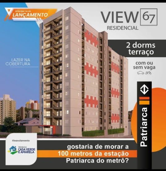 Apartamento com 2 Quartos à Venda, 37 m²em Vila Ré - São Paulo
