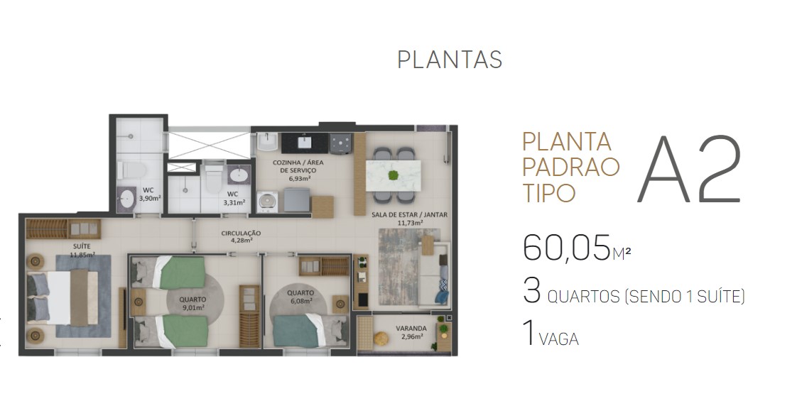 Imagem Apartamento com 3 Quartos à Venda, 63 m² em Sapiranga-coité - Fortaleza Imagem Apartamento com 3 Quartos à Venda, 63 m² em Sapiranga-coité - Fortaleza