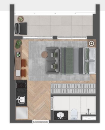 Imagem Studio com 1 Quarto à Venda, 31 m² em Jardim das Acácias - São Paulo Imagem Studio com 1 Quarto à Venda, 31 m² em Jardim das Acácias - São Paulo