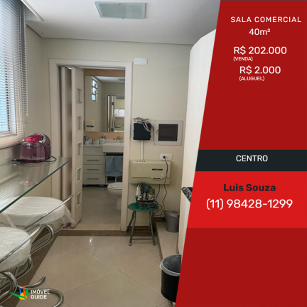 Imagem Sala Comercial à Venda ou Locação, em Centro - São Caetano do Sul Imagem Sala Comercial à Venda ou Locação, em Centro - São Caetano do Sul
