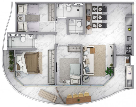 Imagem Apartamento com 3 Quartos à Venda, 89 m² em Dezoito do Forte Empresarial/Alphaville. - Barueri Imagem Apartamento com 3 Quartos à Venda, 89 m² em Dezoito do Forte Empresarial/Alphaville. - Barueri