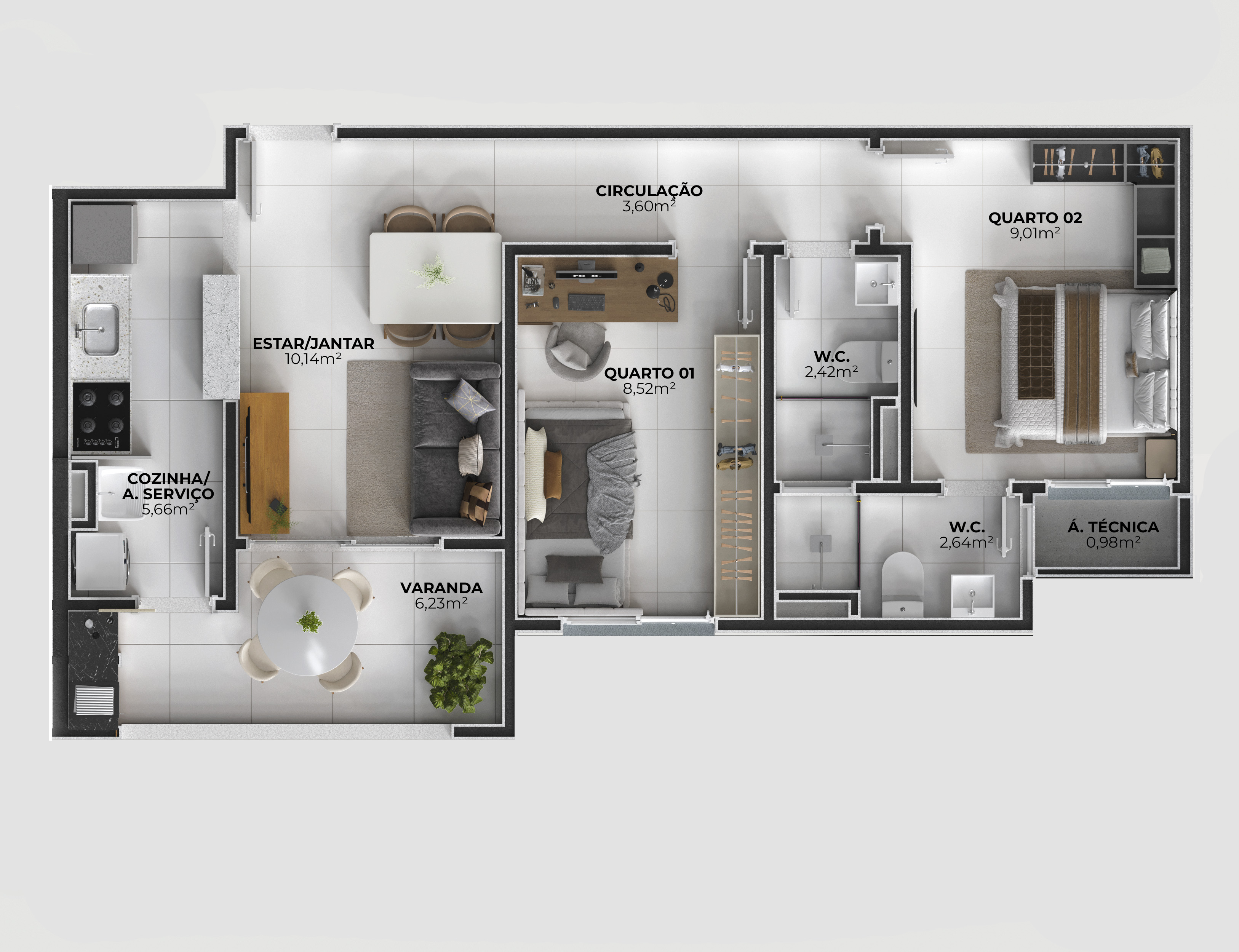 Imagem Apartamento com 2 Quartos à Venda, 77 m² em Aruana - Aracaju Imagem Apartamento com 2 Quartos à Venda, 77 m² em Aruana - Aracaju