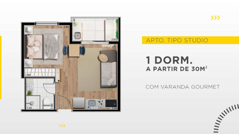 Apartamento com 1 Quarto à Venda, 30 m² em Parada Inglesa - São Paulo