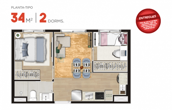 Imagem Apartamento com 2 Quartos à Venda, 34 m² em Tatuapé - São Paulo Imagem Apartamento com 2 Quartos à Venda, 34 m² em Tatuapé - São Paulo