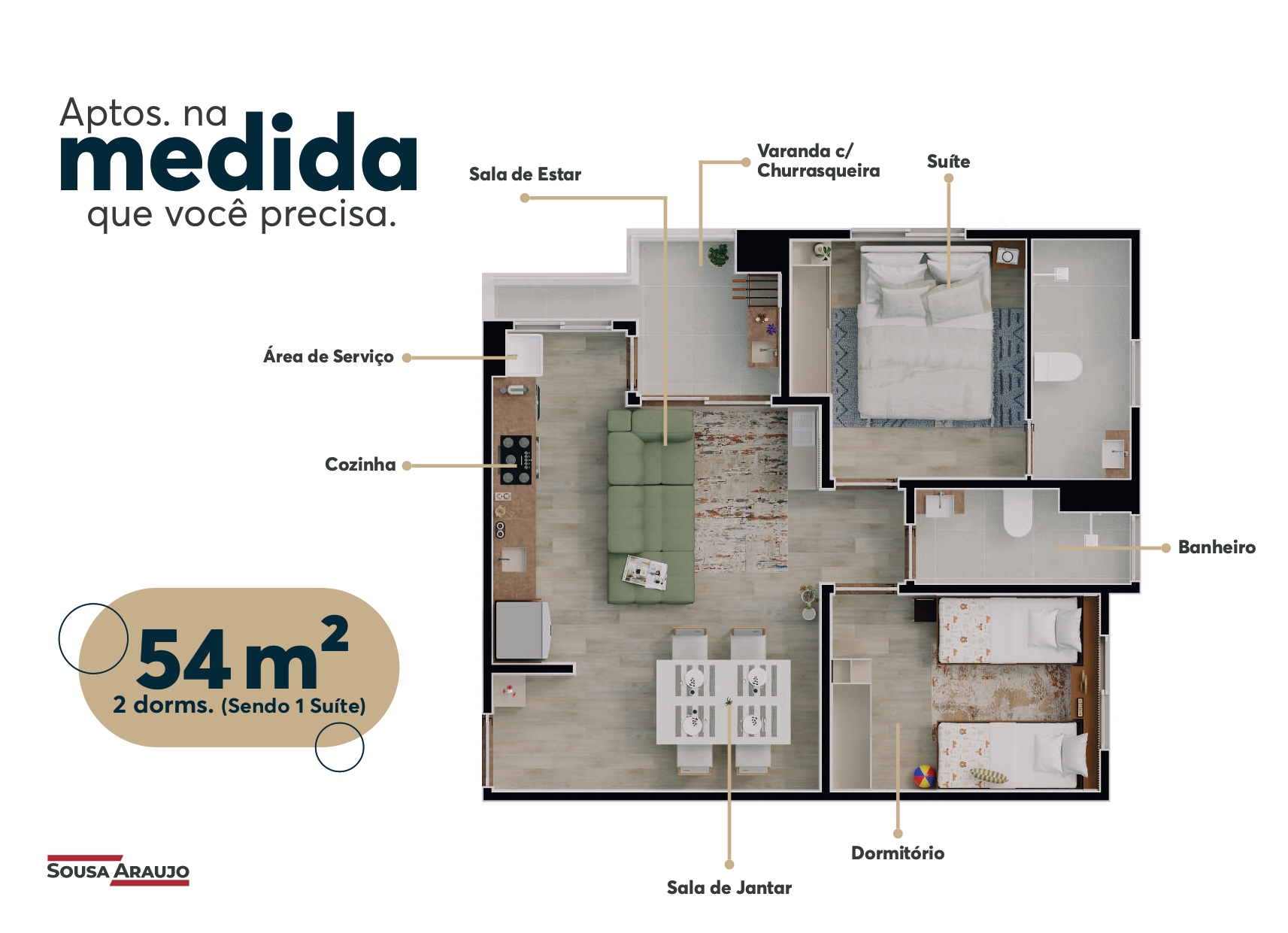 Imagem Apartamento com 2 Quartos à Venda, 54 m² em Vila Cintra - Mogi das Cruzes Imagem Apartamento com 2 Quartos à Venda, 54 m² em Vila Cintra - Mogi das Cruzes