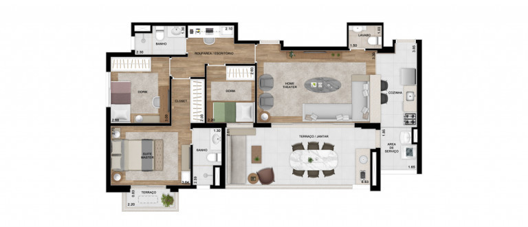 Imagem Apartamento com 3 Quartos à Venda, 105 m² em Vila Anastácio - São Paulo