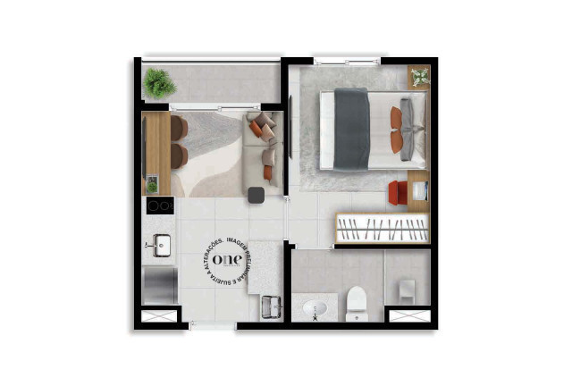 Imagem Studio com 1 Quarto à Venda, 24 m² em Vila Lageado - São Paulo