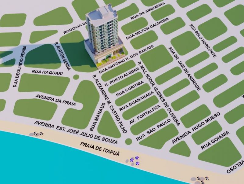 Imagem Apartamento com 3 Quartos à Venda, 86 m² em Itapuã - Vila Velha