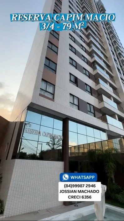 Foto do imóvel Apartamento com 3 Quartos à Venda, 79 m² em Capim Macio - Natal Foto do imóvel Apartamento com 3 Quartos à Venda, 79 m² em Capim Macio - Natal