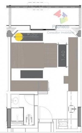 Imagem Apartamento com 1 Quarto para Alugar, 30 m² em Vila Olímpia - São Paulo