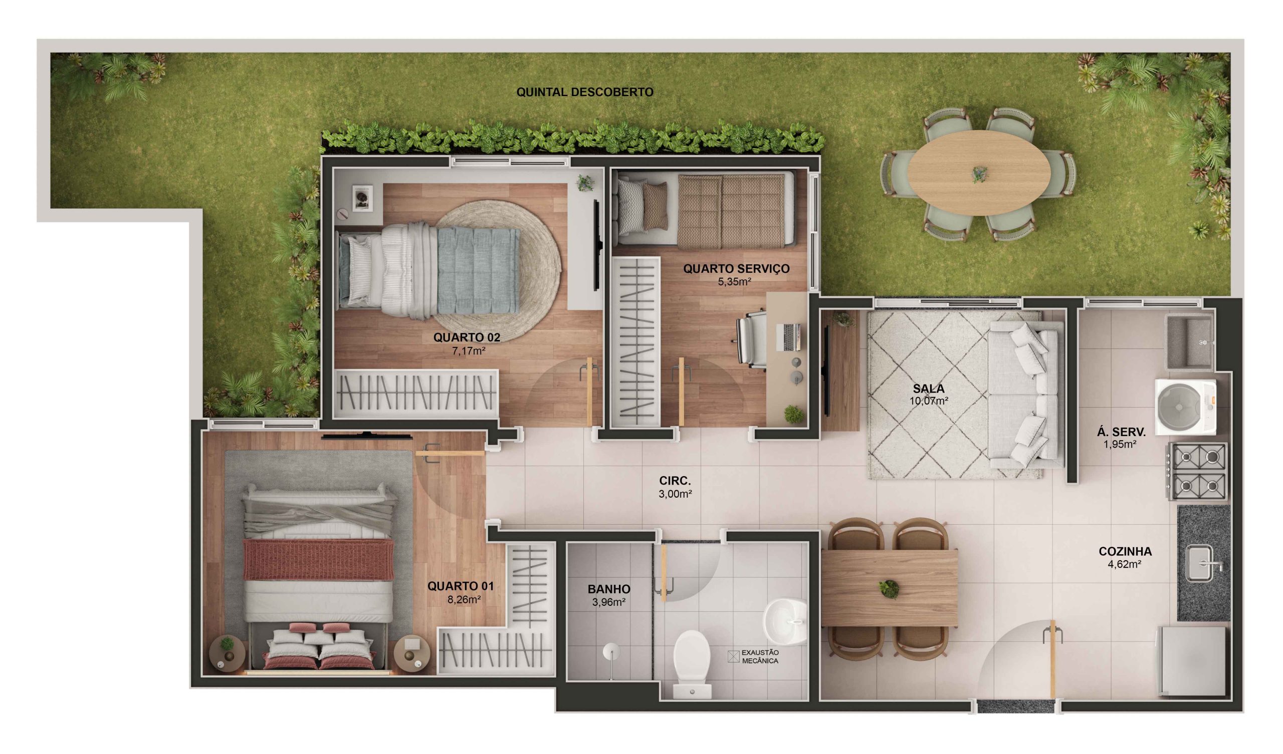 Imagem Apartamento com 2 Quartos à Venda, 43 m² em Vale Encantado - Vila Velha