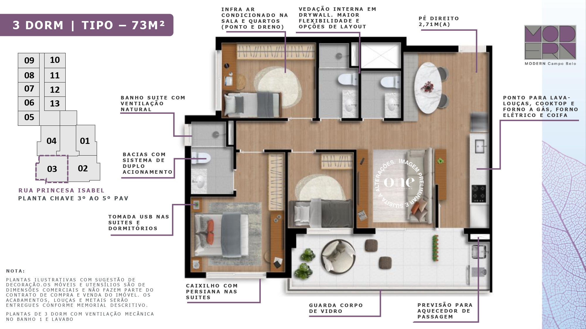 Imagem Apartamento com 3 Quartos à Venda, 79 m²em Brooklin Paulista - São Paulo