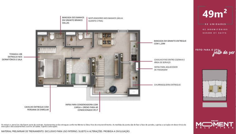 Imagem Apartamento com 2 Quartos à Venda,  em Vila Osasco - Osasco