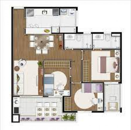 Imagem Apartamento com 3 Quartos à Venda, 91 m² em Parque das Nações - Santo André Imagem Apartamento com 3 Quartos à Venda, 91 m² em Parque das Nações - Santo André