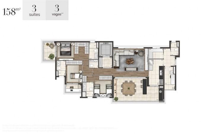 Imagem Apartamento com 3 Quartos à Venda, 158 m² em Indianópolis - São Paulo Imagem Apartamento com 3 Quartos à Venda, 158 m² em Indianópolis - São Paulo