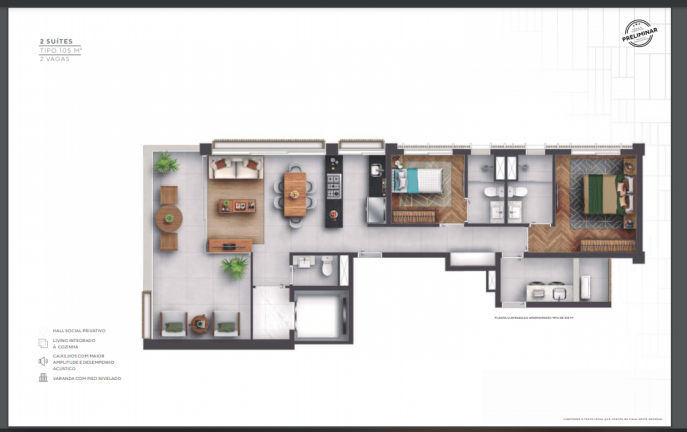 Imagem Apartamento com 2 Quartos à Venda, 105 m² em Itaim Bibi - São Paulo Imagem Apartamento com 2 Quartos à Venda, 105 m² em Itaim Bibi - São Paulo