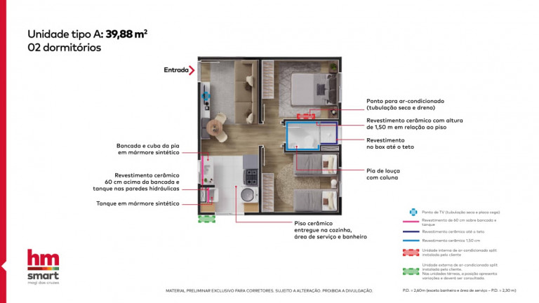 Imagem Apartamento com 2 Quartos à Venda, 41 m²em Porteira Preta - Mogi das Cruzes