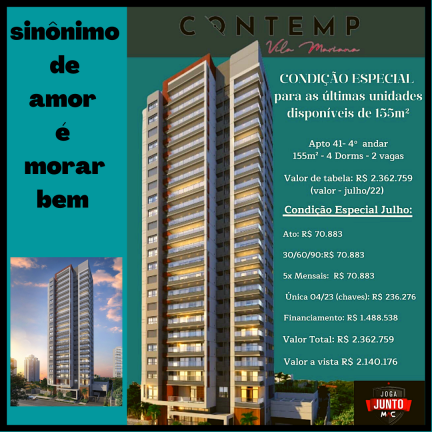 Imagem Apartamento com 4 Quartos à Venda, 155 m² em Vila Mariana - São Paulo