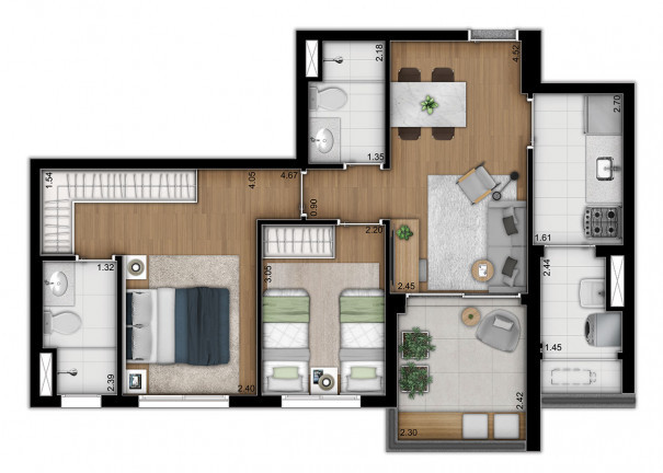 Imagem Apartamento com 3 Quartos à Venda, 78 m² em Vila Monte Alegre - São Paulo