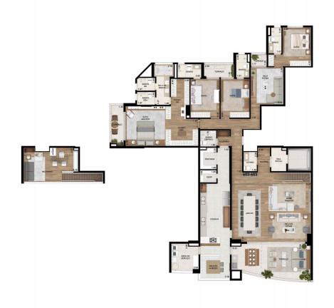 Imagem Apartamento com 4 Quartos à Venda, 336 m² em Green Valley Alphaville - Barueri