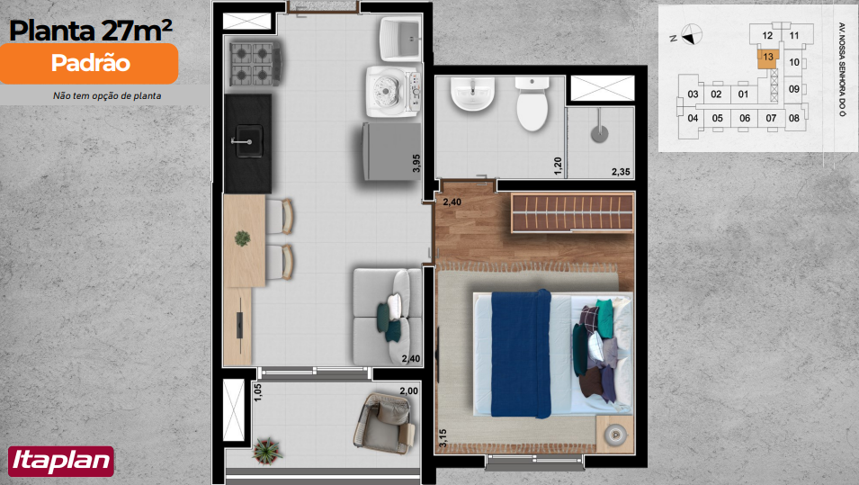 Imagem Apartamento com 2 Quartos à Venda, 38 m²em Freguesia do Ó - São Paulo