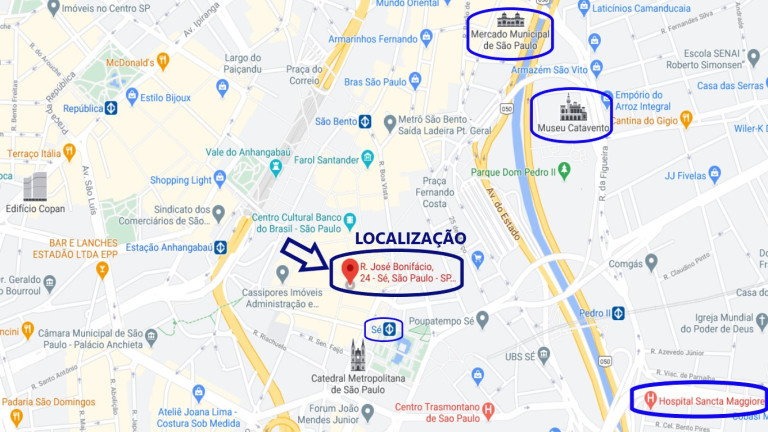 Imagem Sala Comercial para Alugar, 77 m² em Sé - São Paulo