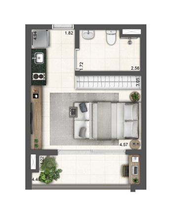 Imagem Apartamento com 1 Quarto à Venda, em Chácara Inglesa - São Paulo Imagem Apartamento com 1 Quarto à Venda, em Chácara Inglesa - São Paulo