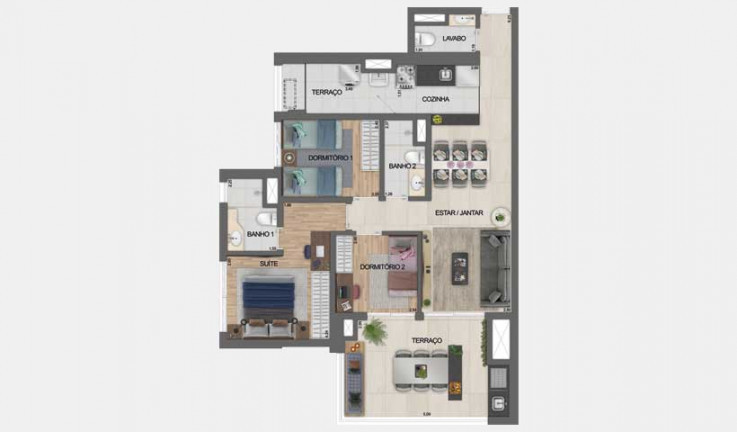Imagem Apartamento com 2 Quartos à Venda, 64 m² em Jardim Independência - São Paulo