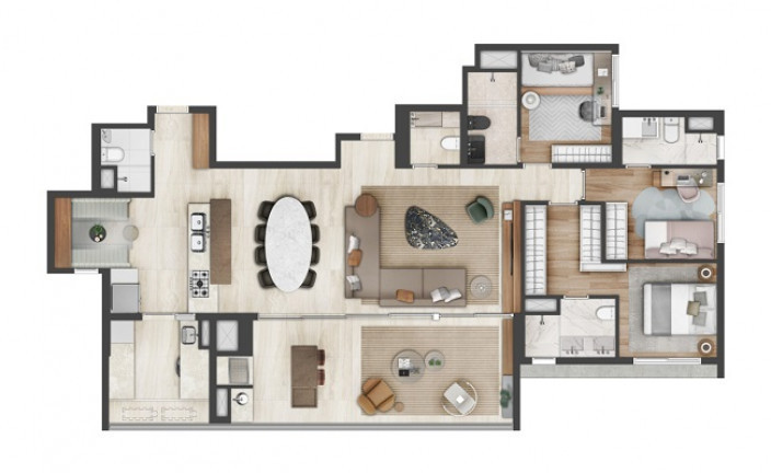 Imagem Apartamento com 3 Quartos à Venda, 110 m² em Brooklin Paulista - São Paulo