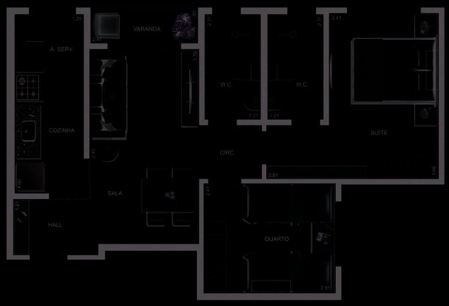 Imagem Apartamento com 2 Quartos à Venda, 48 m² em Kennedy - Nova Iguaçu