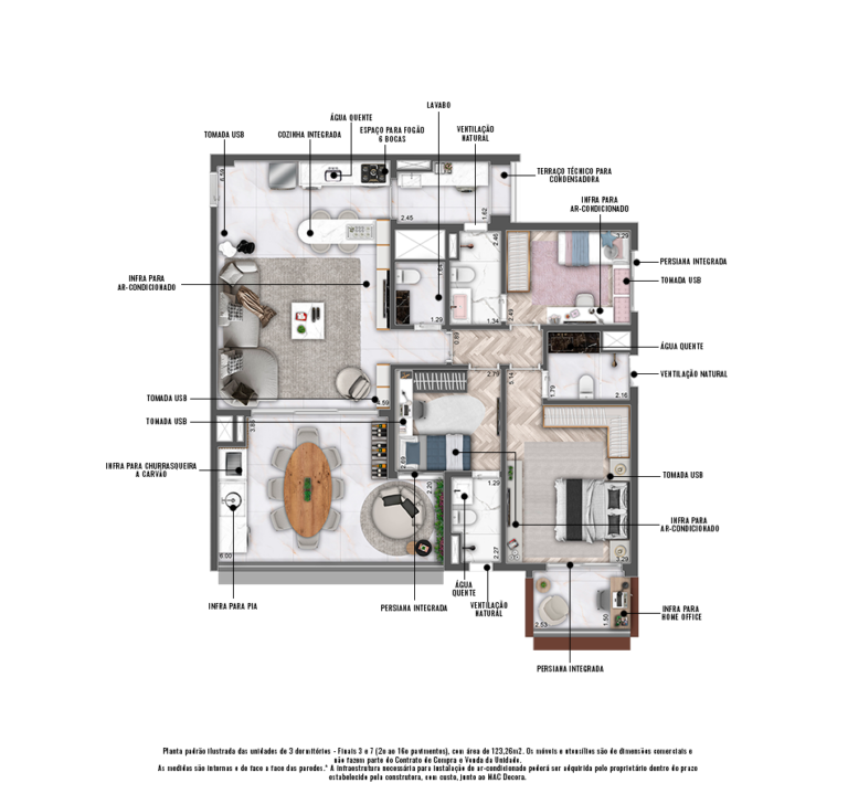 Imagem Apartamento com 3 Quartos à Venda, 123 m²em Vila Sofia - São Paulo