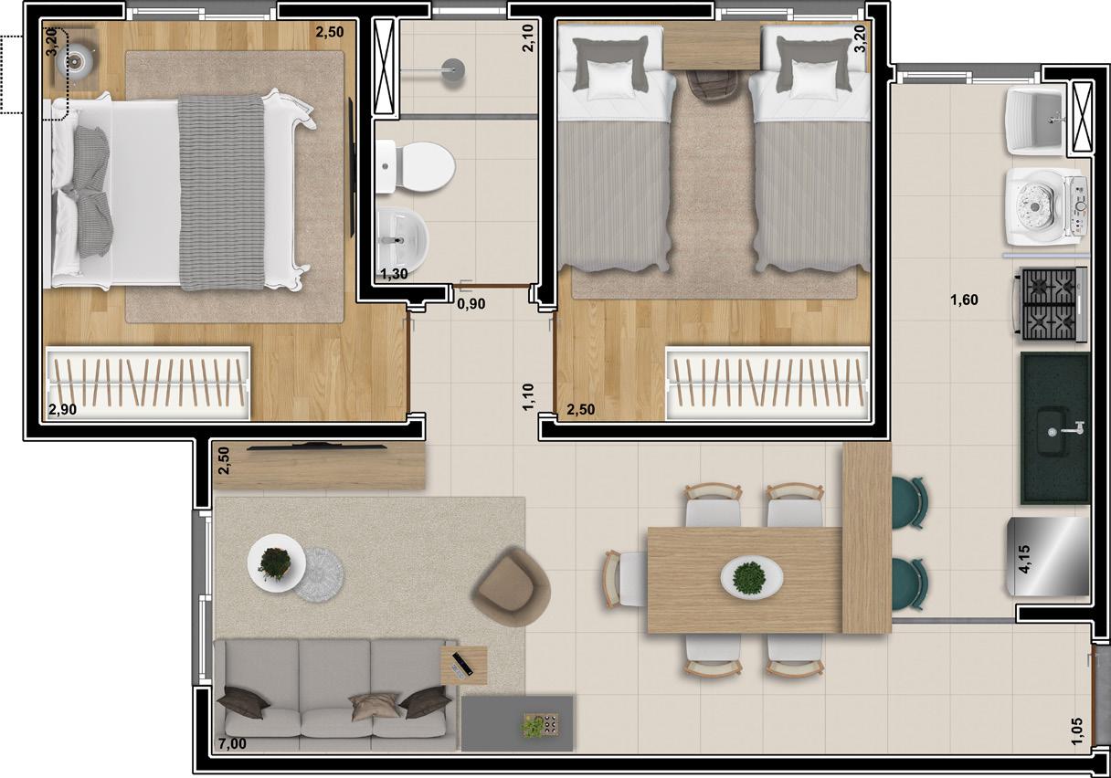 Imagem Apartamento com 2 Quartos à Venda, 48 m²em Vila Virgínia - Ribeirão Preto