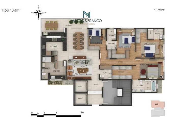 Imagem Apartamento com 4 Quartos à Venda, 185 m²em Carmo - Belo Horizonte