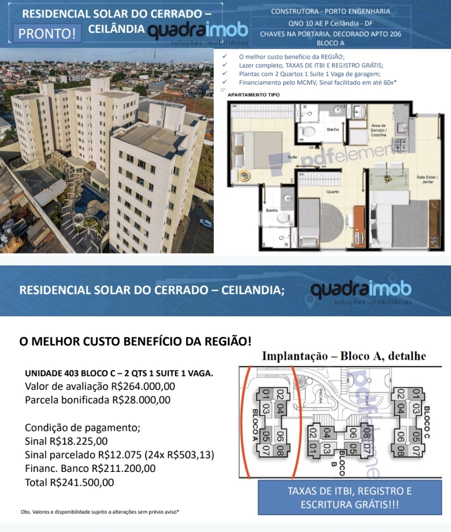 Imagem Apartamento com 1 Quarto à Venda, 30 m²em Sul (Águas Claras) - Brasília Imagem Apartamento com 1 Quarto à Venda, 30 m²em Sul (Águas Claras) - Brasília