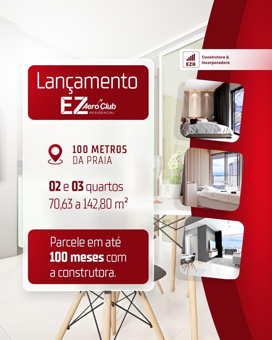 Apartamento com 2 Quartos à Venda, 70 m²em Aviação - Praia Grande