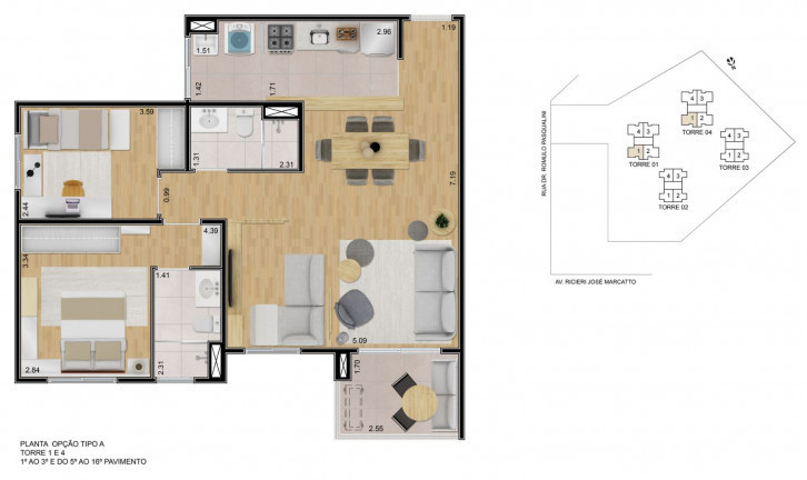 Imagem Apartamento com 3 Quartos à Venda, 74 m² em Jardim São Pedro - Mogi das Cruzes
