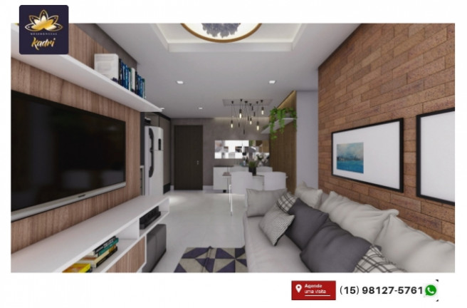 Imagem Apartamento com 2 Quartos à Venda, 59 m² em Wanel Ville - Sorocaba