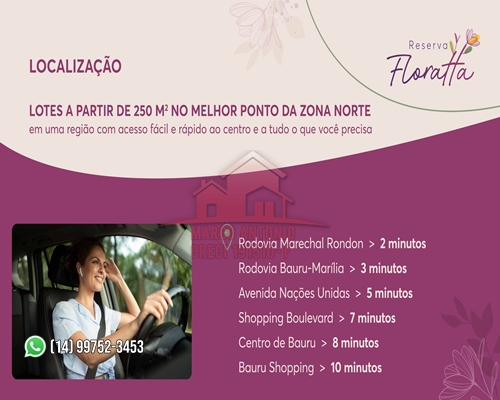 Imagem Terreno à Venda, 250 m² em Floratta Nações Residencial - Bauru Imagem Terreno à Venda, 250 m² em Floratta Nações Residencial - Bauru