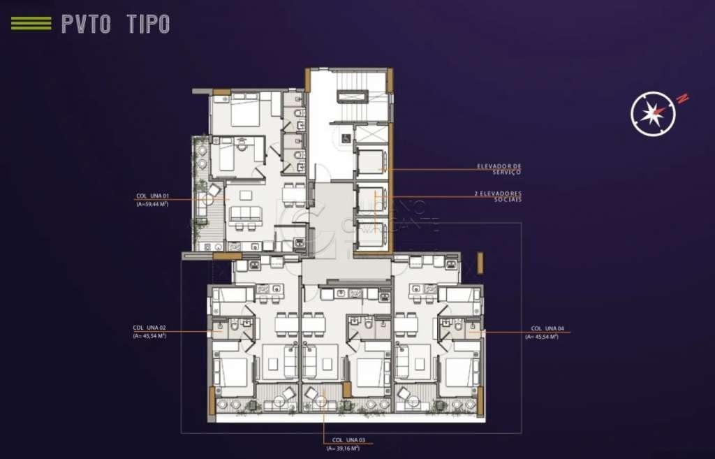 Imagem Apartamento com 2 Quartos à Venda, 45 m²em Meireles - Fortaleza Imagem Apartamento com 2 Quartos à Venda, 45 m²em Meireles - Fortaleza