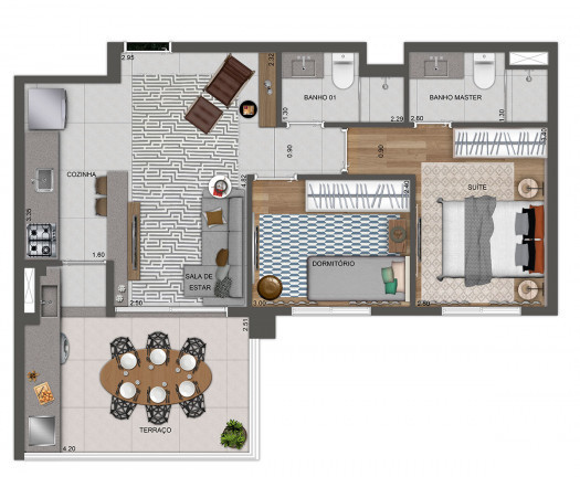 Imagem Apartamento com 2 Quartos à Venda, 68 m² em Jardim Prudência - São Paulo