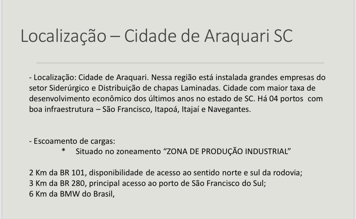 Imagem Terreno à Venda, 116 m²em Ponto Alto Corveta - Araquari